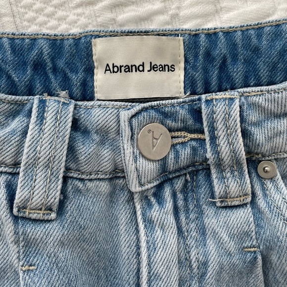 ABRAND Miami Taper Brandy High Waist Straight Leg Tapered Pleats Denim Jeans 24 - Picture 7 of 16